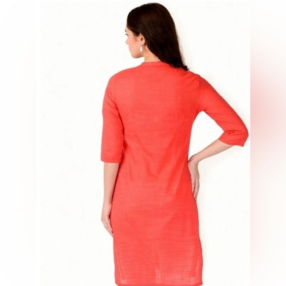 W FOR WOMEN PINK KURTA TUNIC PAKISTANI SIZE 6 CORAL - Picture 2 of 13